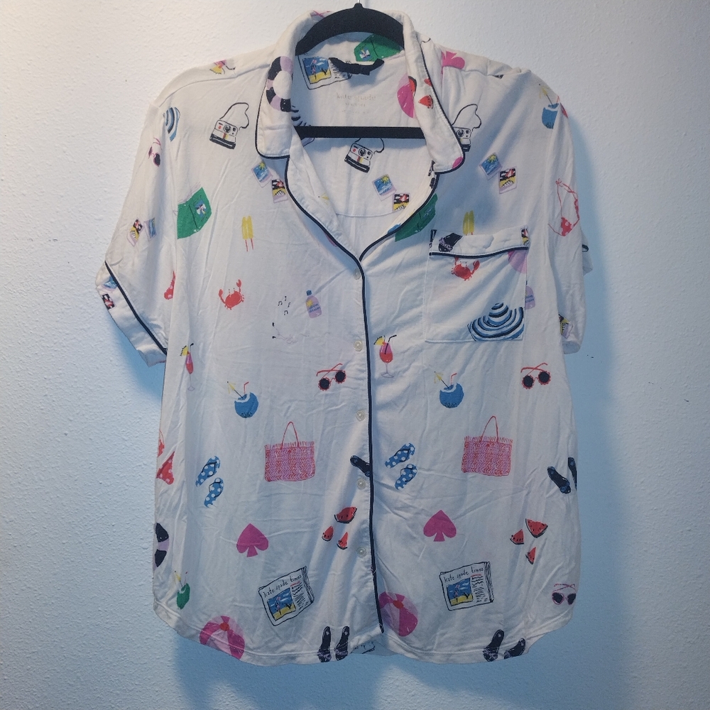 Kate Spade pajama set beach designs size 2xl